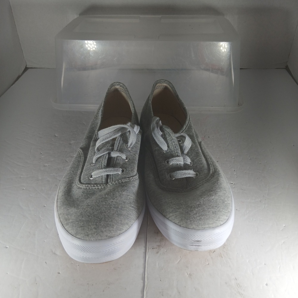 Keds Champion Jersey Sneakers 9 Grey Low Top Lace Up Dream Foam WF61526 - Picture 3 of 10